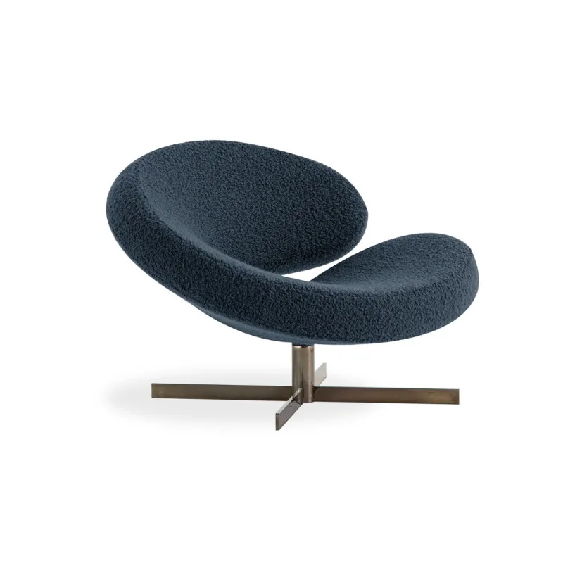 Creative special-shaped glass fiber reinforced plastic C-shaped modeling chair model room single chair