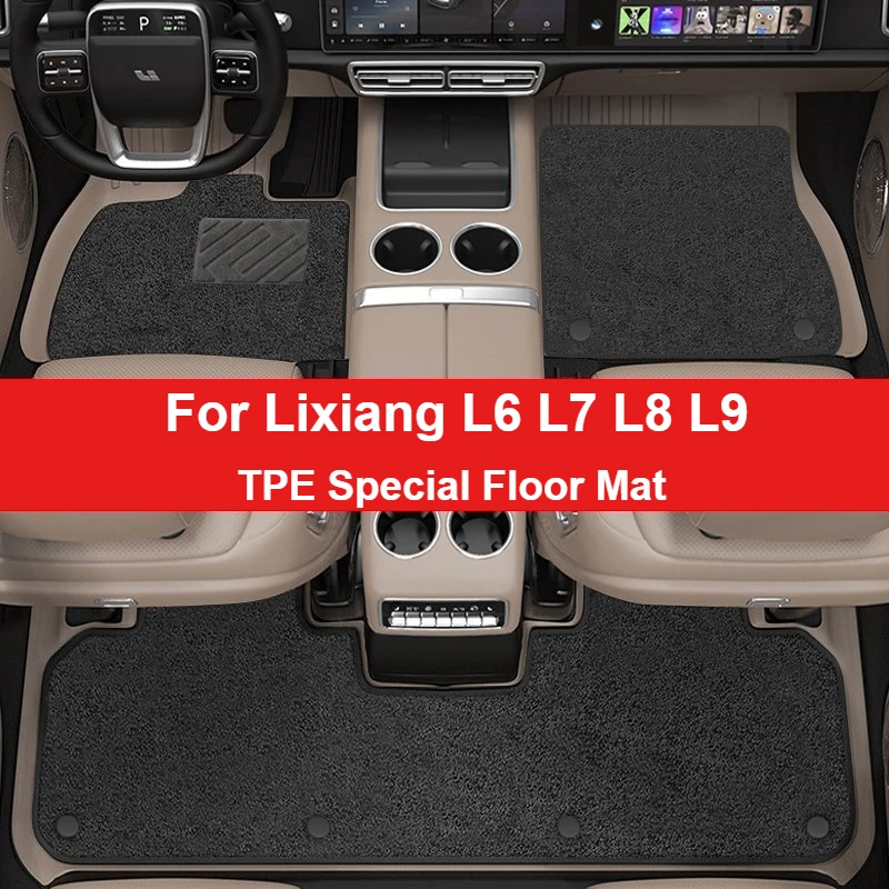 

For Li Lixiang L6 L7 L8 L9 Full-car TPE Foot Mat Car Specific Double-layer Blanket Surface Modification Protective Accessories