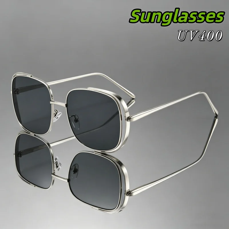 

Fashionable Hollow Large Frame UV Resistant Sunglasses Woman Luxury Trend Advanced UV Protection Sunglasses Man High-end 2026