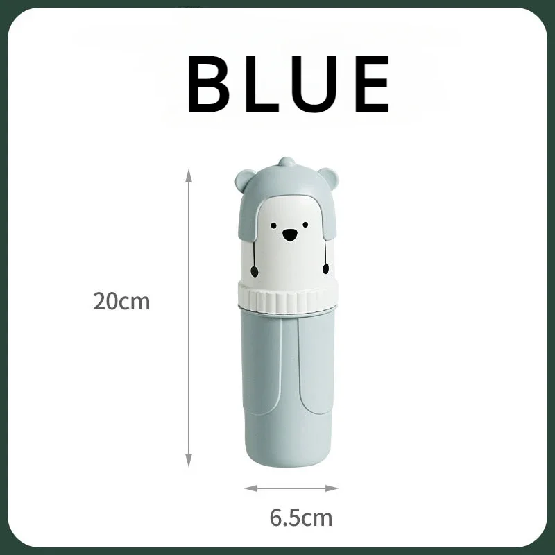 Cute Portable Toothbrush Holder Box Travel Toothbrush Cup Mouthwash Cup Toothpaste Storage Container Bathroom Outdoor Supplies