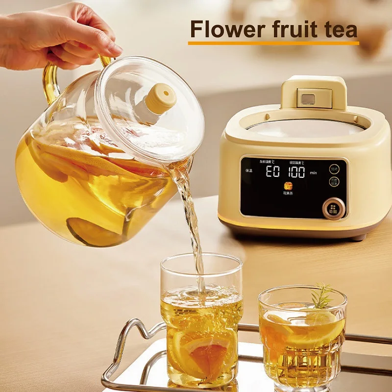 1.6 L ultifunctional Health Pot Teperature Control Kettle Office Glass F Teapot 24 h Appointent Stew Boil Kettle