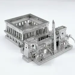 MMZ MODEL-3D Metal Puzzle Kits, Egípcio Rebirth Hall, Laser Montar, Modelo DIY, Kits de Construção, Brinquedos para Adultos, Presentes de Aniversário