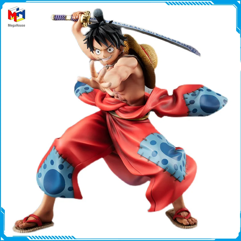 

В наличии Megahouse портрет. Of. Пираты ONE PIECE Monkey D. Luffy новые оригинальные Аниме фигурки модели игрушки экшн-Фигурки Коллекция