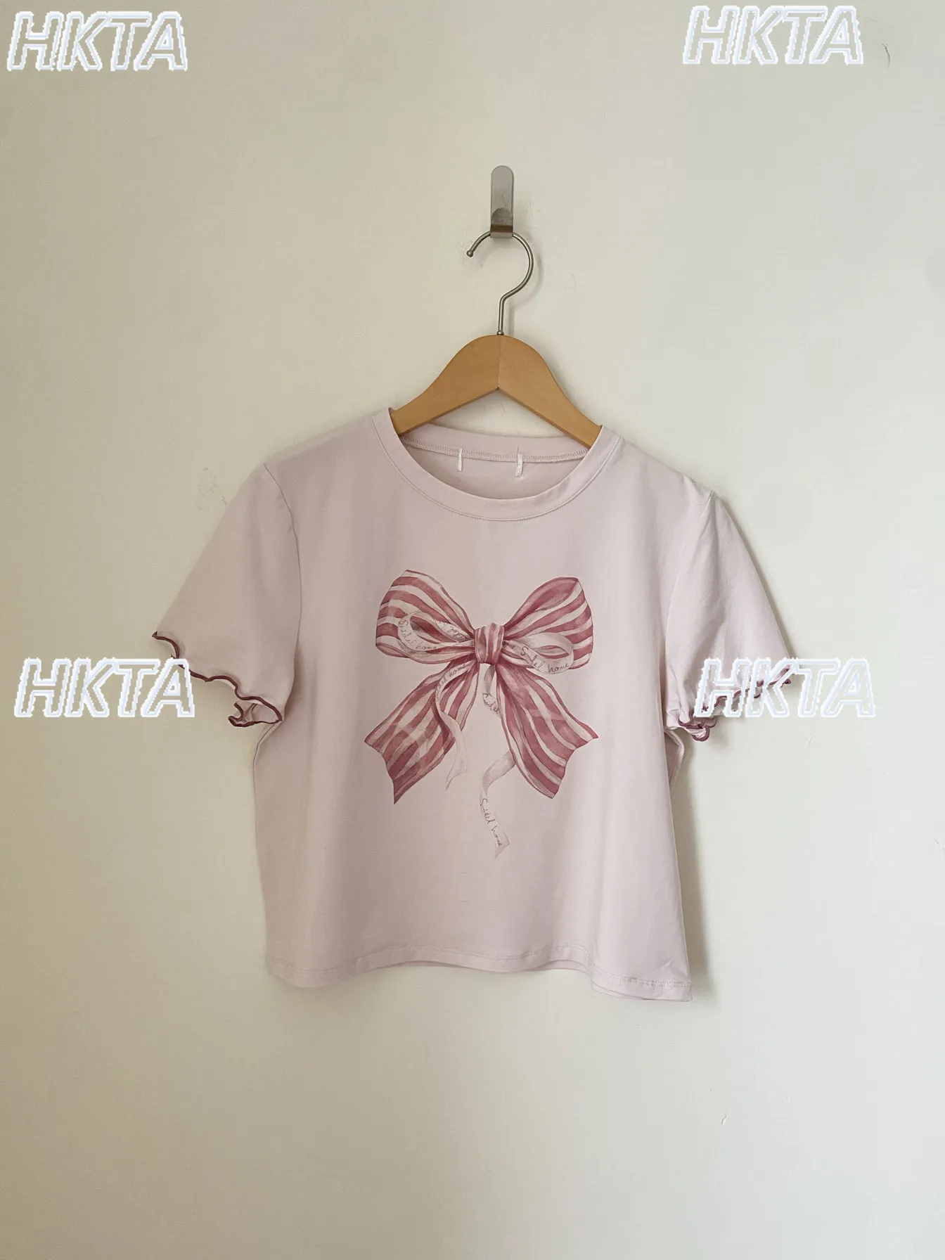 

Новые летние женские футболки в японском стиле с принтом банта и графическим рисунком, удобные повседневные домашние пижамы-футболки с коротким рукавом