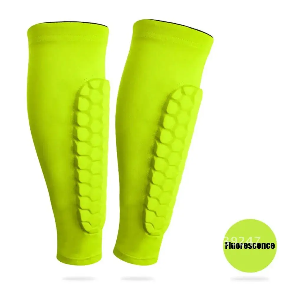 

1PC Shin Football Shields Soccer Honeycomb Guard Football Legging Sleeves Protective Canilleras Leg Pads Shin Gear Support Adult