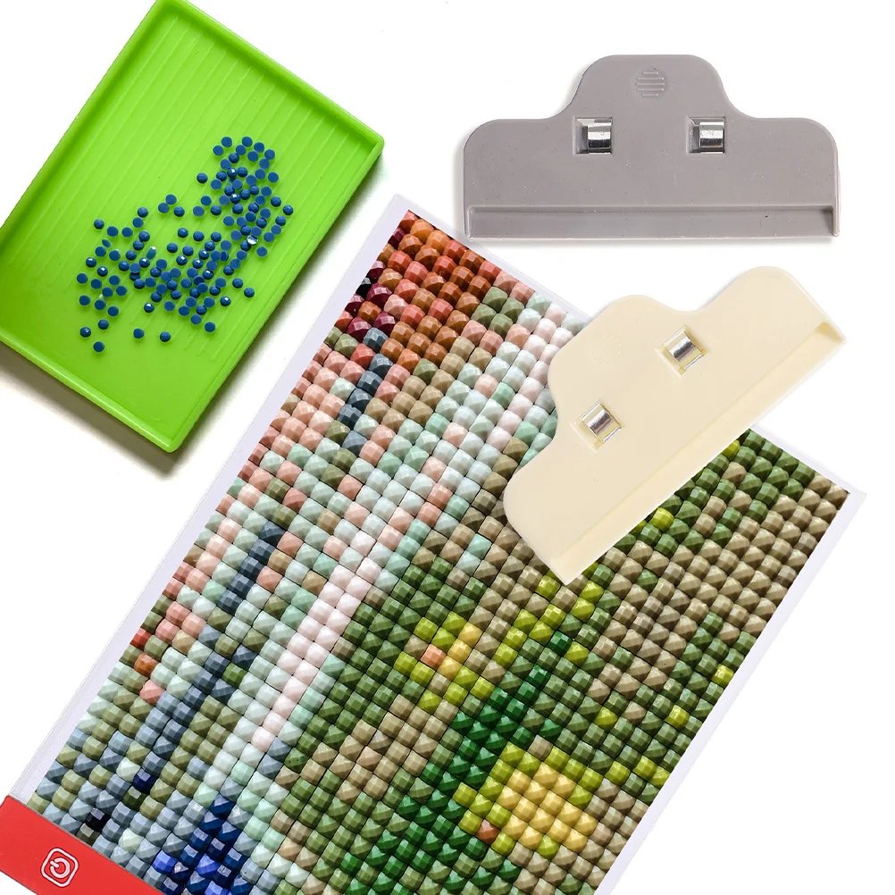 

4pcs Edge Clips Large Plastic Clips For Diy Crafts Protection Durable Chip Clip Holder Cross Stitch Tool Seal