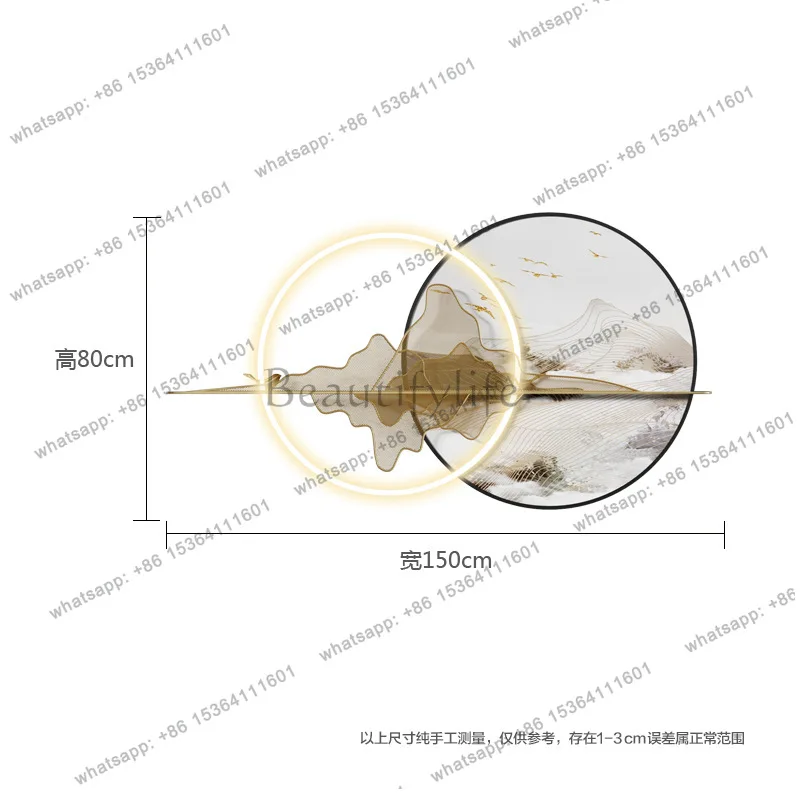 

Новый китайский стиль фон стены декоративная живопись офис чайная комната стены кулон