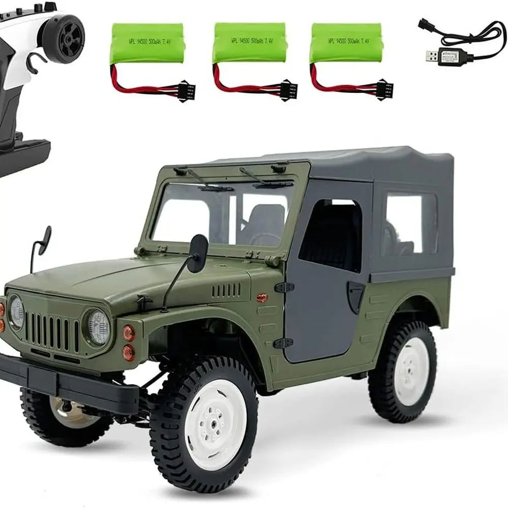 

1:10 масштаб 4WD RC Rock Crawler, внедорожный грузовик C-84 с мощным двигателем, вездеходная подвеска и перезаряжаемыми батареями, Gre