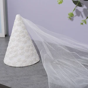 Bestickter Blumenschleier für Geburtstagsfeierdekoration, Daisy -Kopfschmuck, Prinzessin, 1 Set, 1 Stück 10 Hauptverkaufshut im Freien - №8