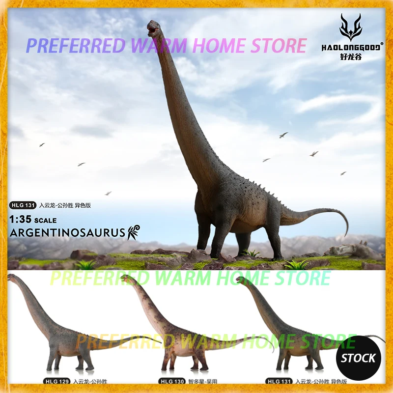 New HAOLONGGOOD 1/35 85cm Argentinosaurus Dinosaur Toy Ancient Prehistroy Animal Model Large Sauropod Dinosaur Oversize