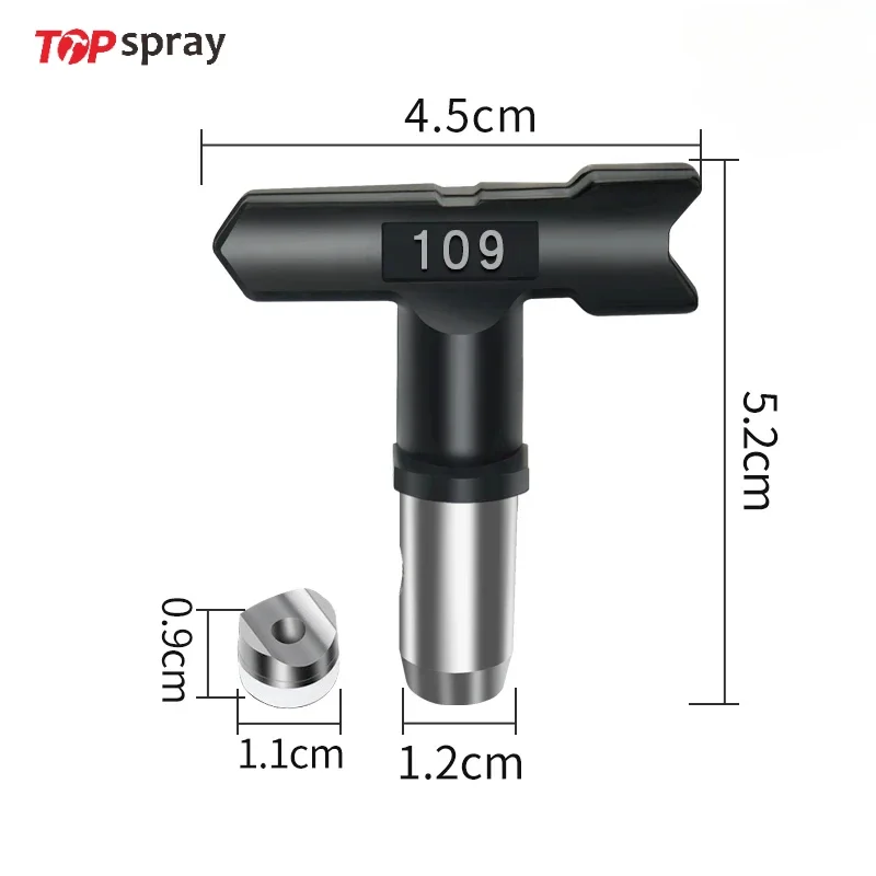 

Airless Sprayer Spraying Gun Parts Include 4 Pcs Reversible Airless Paint Sprayer Nozzle Tips and 2 Pcs Spray Gun Filter