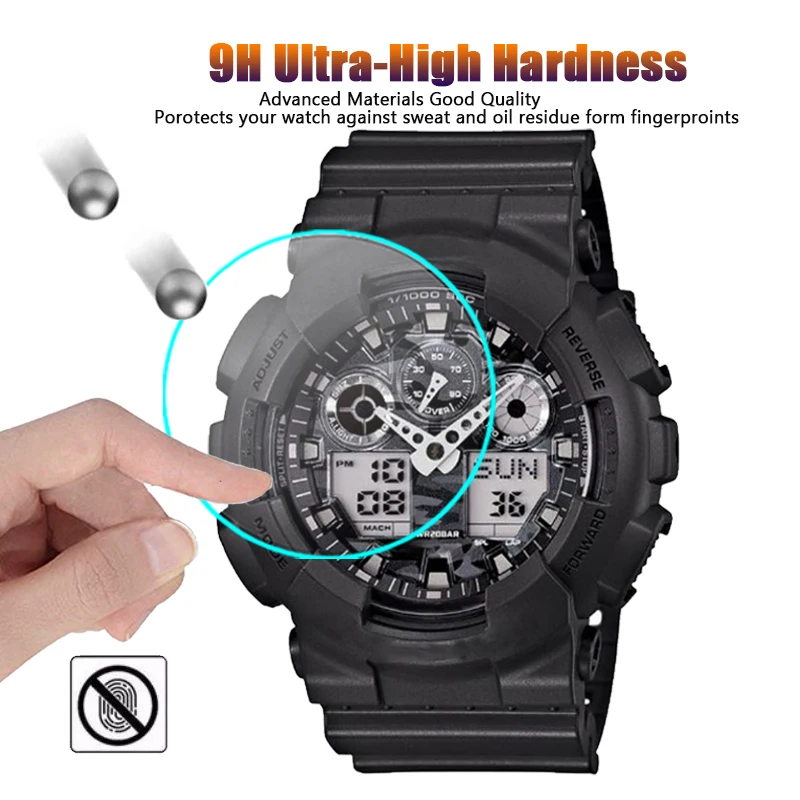 For Casio G-Shock GA-100 GA-110 GA-120 GA-140 GA-150 GA-200 GA-300 GA-400 GA-500 GA-310 135 Tempered Glass Film Screen Protector