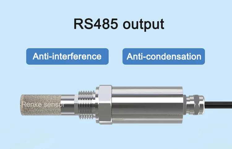 圧縮空気用露点送信機センサー、rs485湿度計、RS-DEW-N01-S-EX