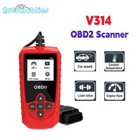 V314 OBD2 Car Diagnostic Tool Engine Fault Date Stream Car Code Reader Fault Detector OBD Scanner Auto Check PK V309 ELM327 V1.5