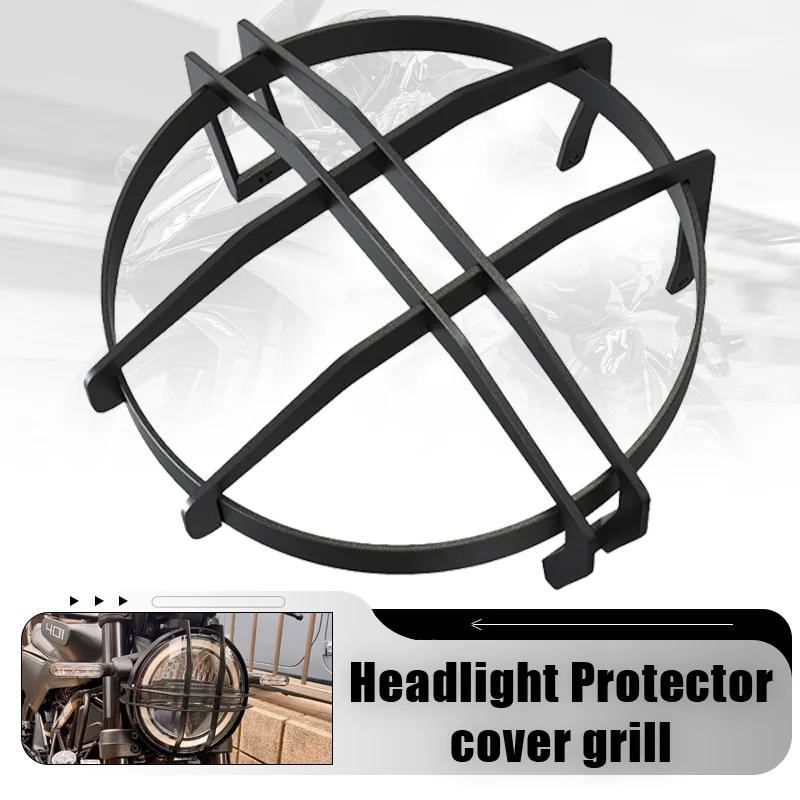 

Motorcycle Svartpilen401 Svartpilen250 Headlight Guard Grill Cover For Husqvarna Svartpilen 401 Svartpilen 250 2017-2024 2023