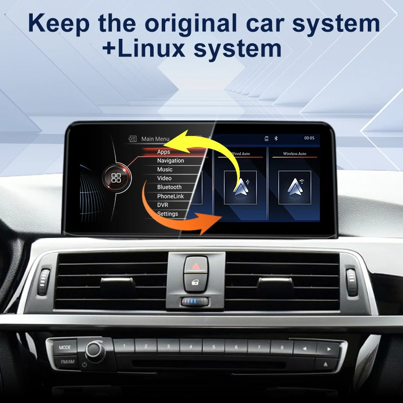 10.25 شاشة تعمل باللمس لسيارات BMW 1/2/3/4series F20 F21 F30 F31 F32 F33 F34 اللاسلكية Carplay أندرويد السيارات سيارة مشغل وسائط متعددة