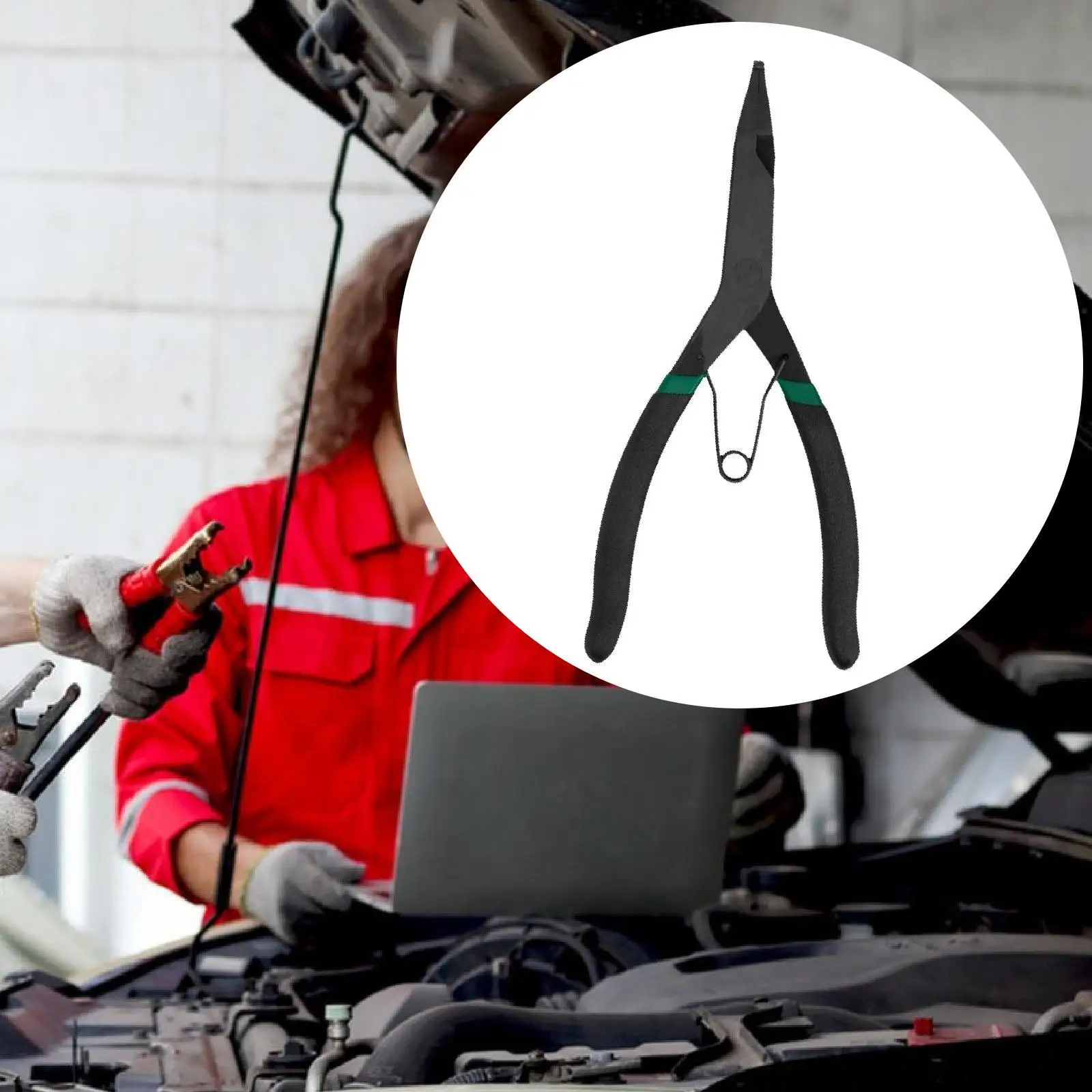 

Professional Snap Ring Plier 90 Degree Bent Circlip Removal Tool for Automotive Disassembly Maintenance