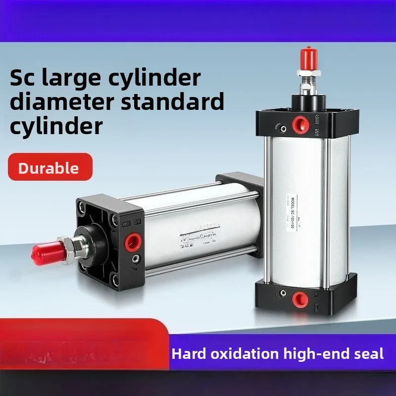 SC160/200mm Big Bore Standard Air Cylinders Pneumatic Piston Cylinder Double Acting SC 25 to450mm Stroke