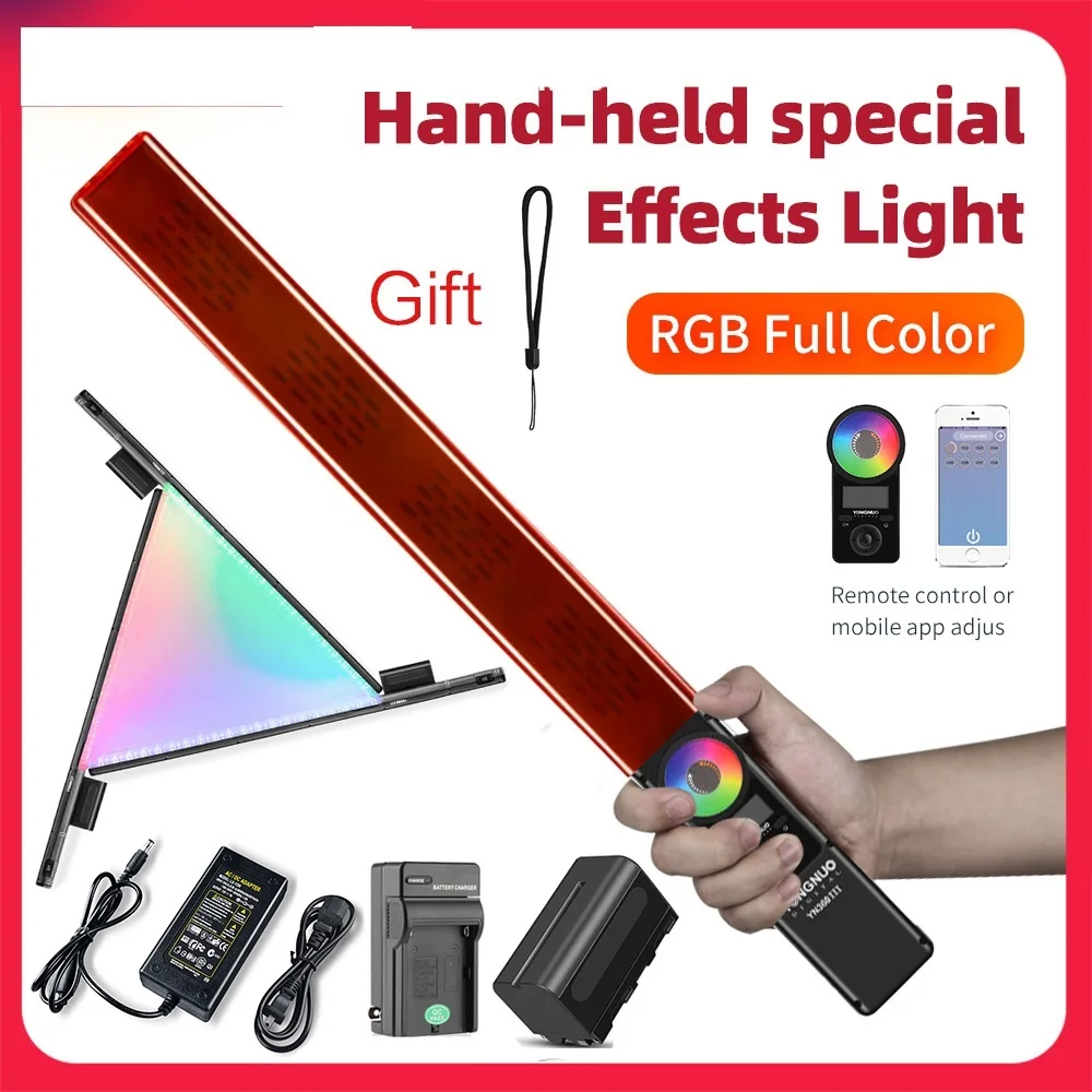 To YN360 III YN360III Handheld 3200K-5500K RGB Colorful Ice Stick LED Video Light Touch Adjusting Controlled by Phone App