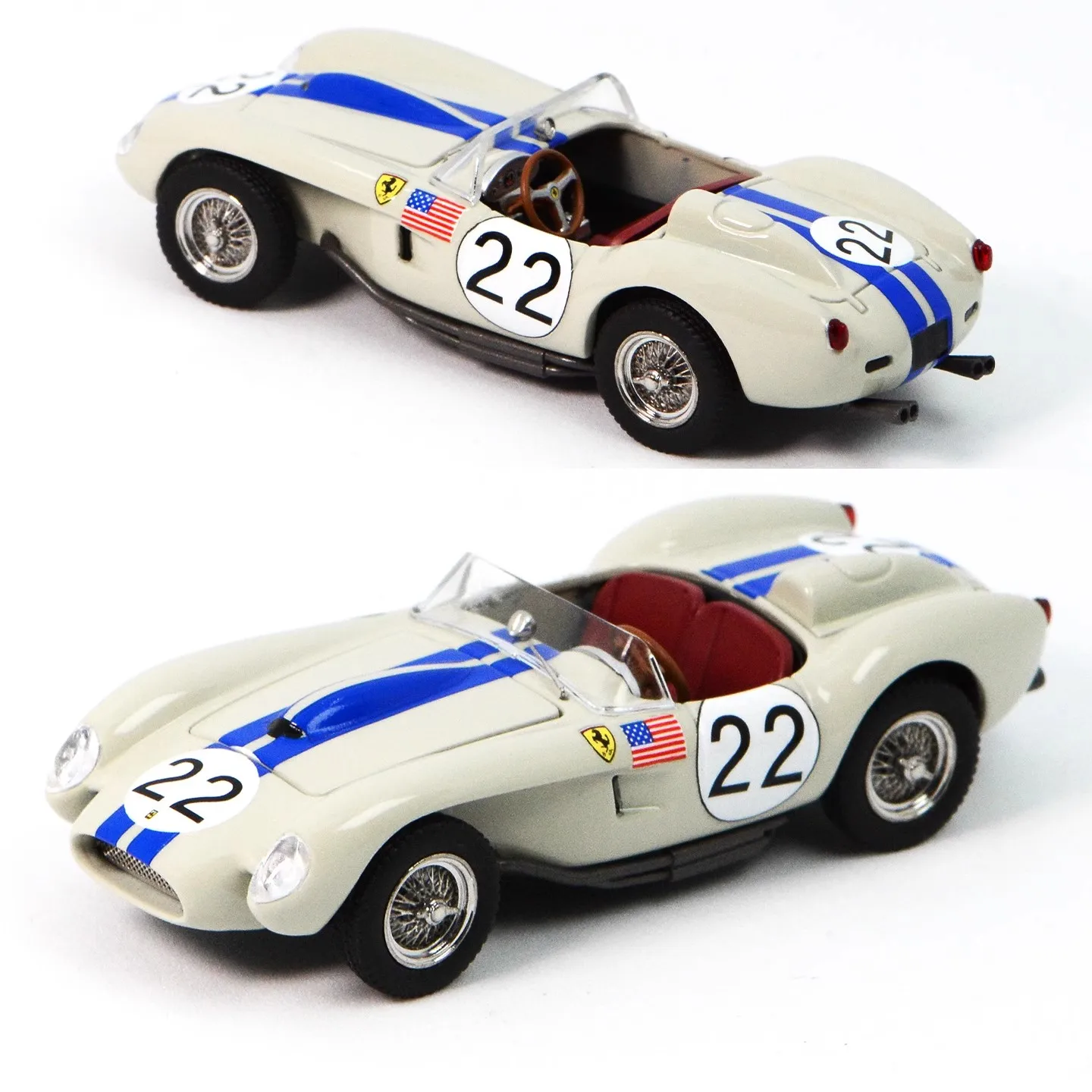 [พรีเซล] รถโมเดลโลหะผสม GFCC 1:64 250TR 250GT สีแดงแคลิฟอร์เนีย ฝากระโปรงเปิดได้