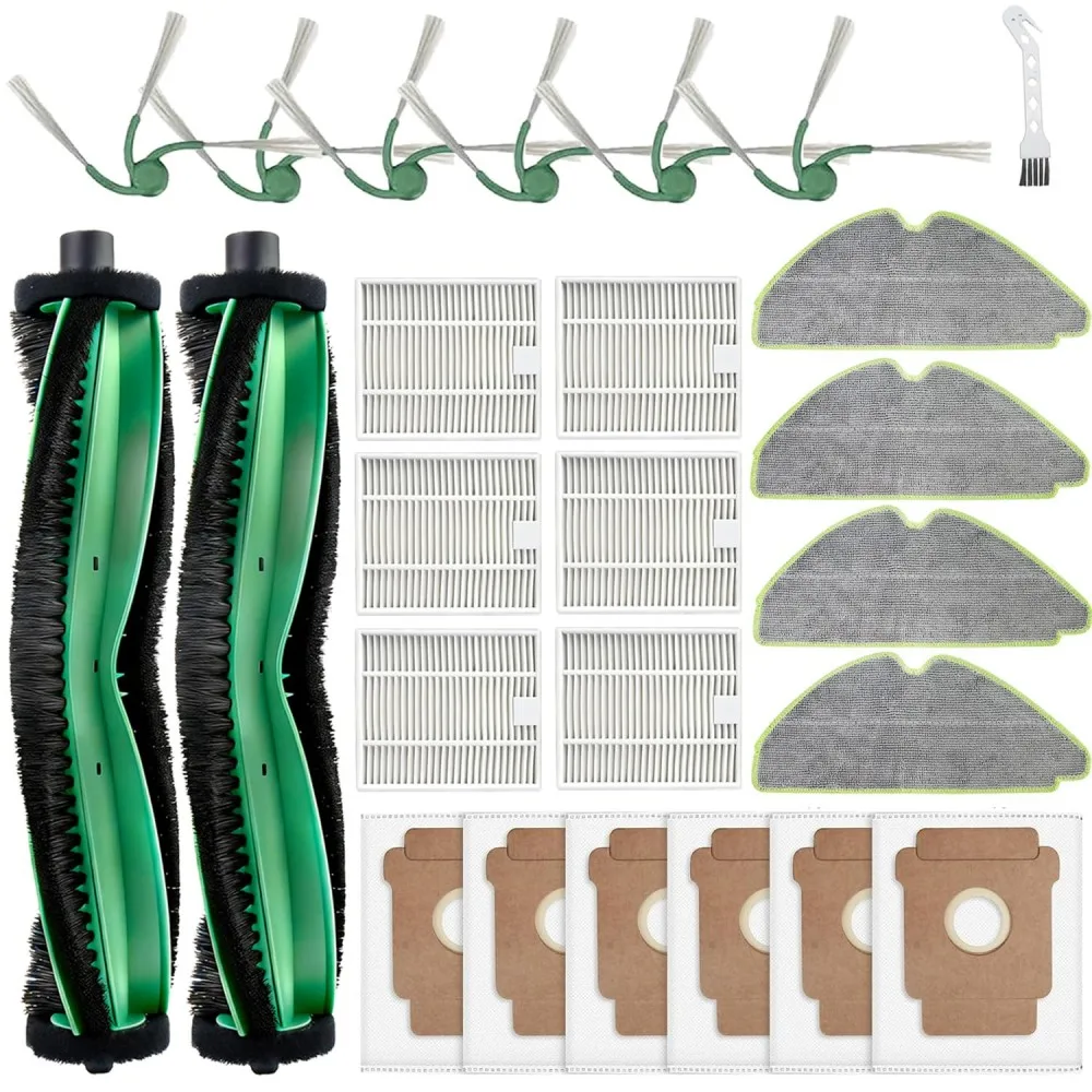 Fit For IRobot Roomba 115 Combo/115 Combo+ Vacuum Cleaner Replacement Parts Main Roller Brush Side Brush Filter Mop Pad Dust Bag