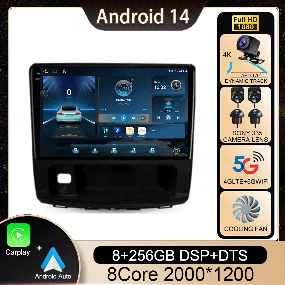 

Android 14 Carplay Auto For GREAT WALL For Haval H9 2014 2015-2020 Navigation GPS Multimedia Player Stereo No 2Din Head Unit Dsp