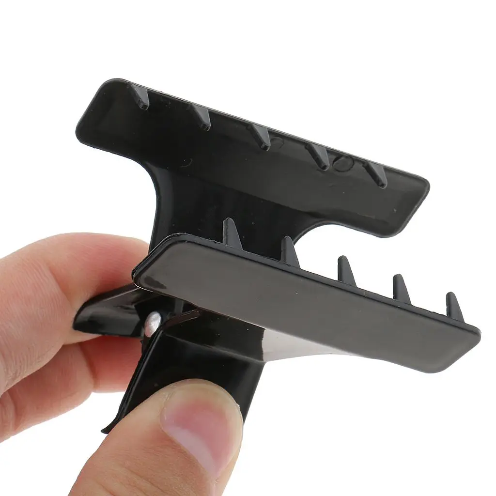 2x 12 Pcs Butterfly Plastic Hair Claw Salon Hairdressing Clips Clamp Grips