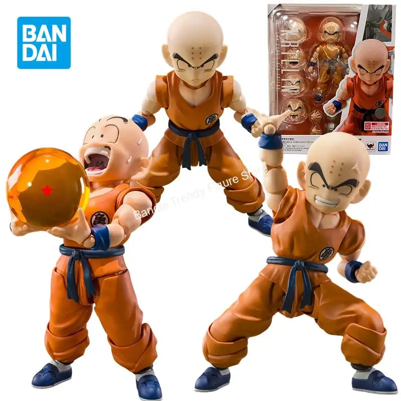 Bandai Shf Dragon Ball Anime Robot Son Goku's Old Friend Kuririn Action Figure Spirits Limited Edition Collection Display Gift