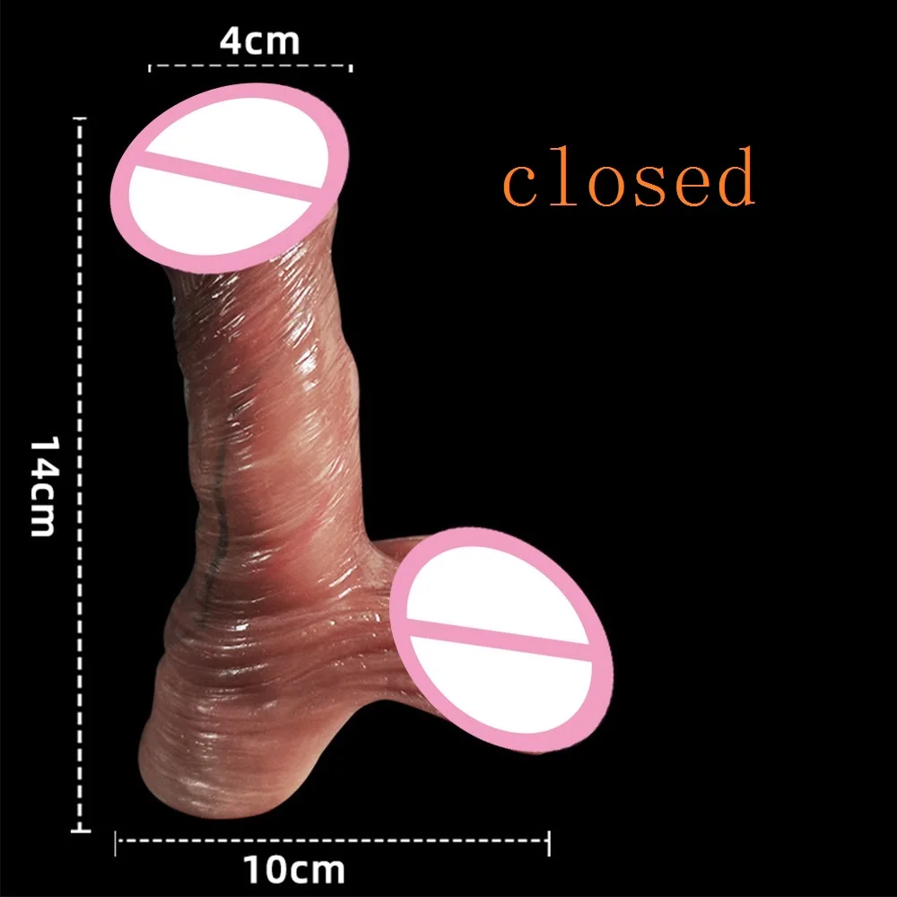 Real Penis Sleeve Disguise Big Dick Fake Wearable Dildo Silicone Condom Increase Cock Reduces Glans Sensitivity Sex Toys For Men