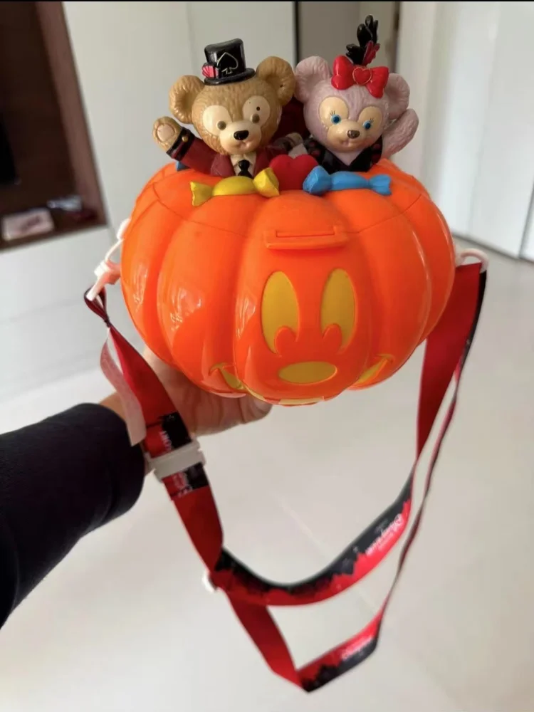 Shanghai Disneyland Halloween & Easter Mickey Glow-in-the-Dark Handheld Pumpkin Lantern Storage Bucket Children's Toy Souvenir view 5