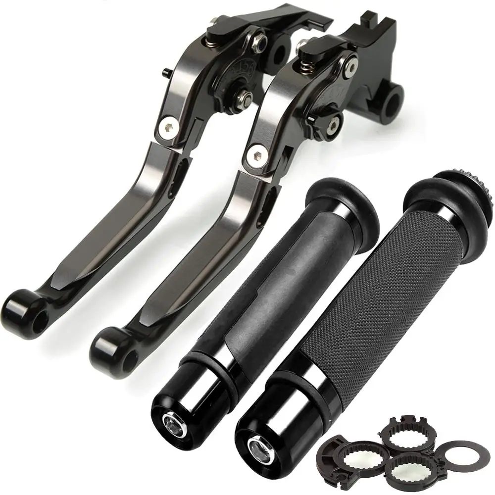 

CNC Motorcycle Brake Clutch Levers Handbrake and Handlebar Hand Grips For YAMAHA FZ6 FAZER 2004 2005 2006 2007 2008 2009 2010