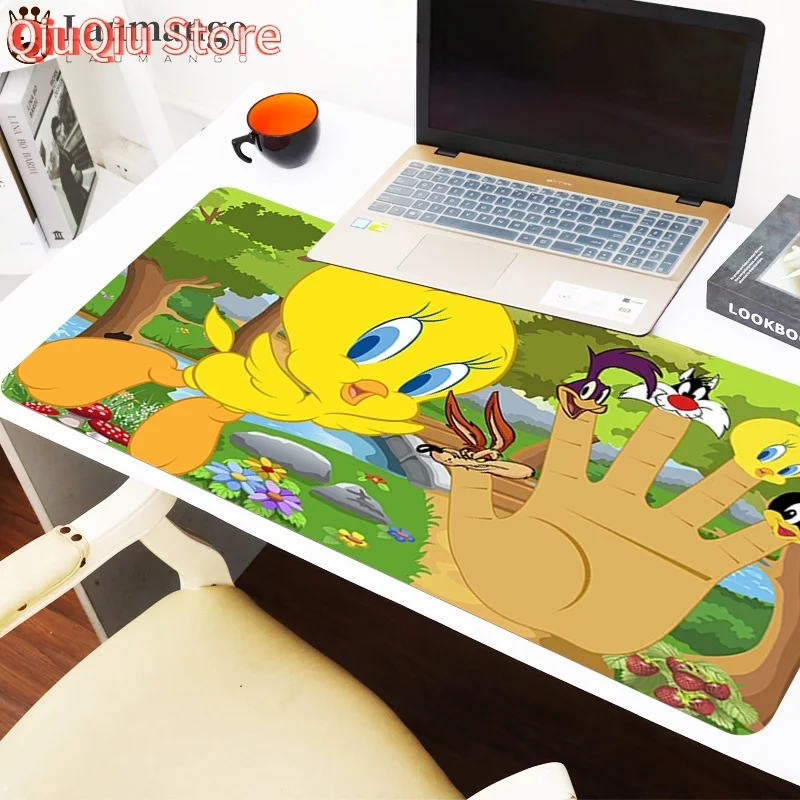 

Tweety Bird Mouse Pad Computer ps4 Gamer Pc Pads Complete Mat Keyboard Desk Cute Gaming Game Xxl Girl Carpet and Kawaii Mats