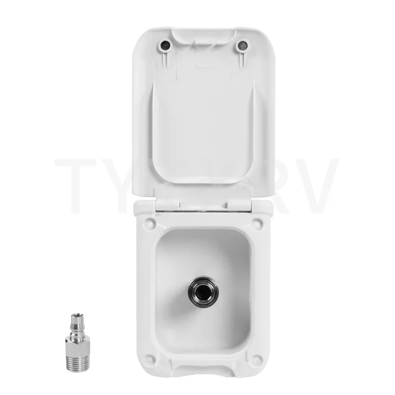 

RV High quality Accessories Connector Quick water box Dust-proof Magnetic suction cover Caravan Water inlet