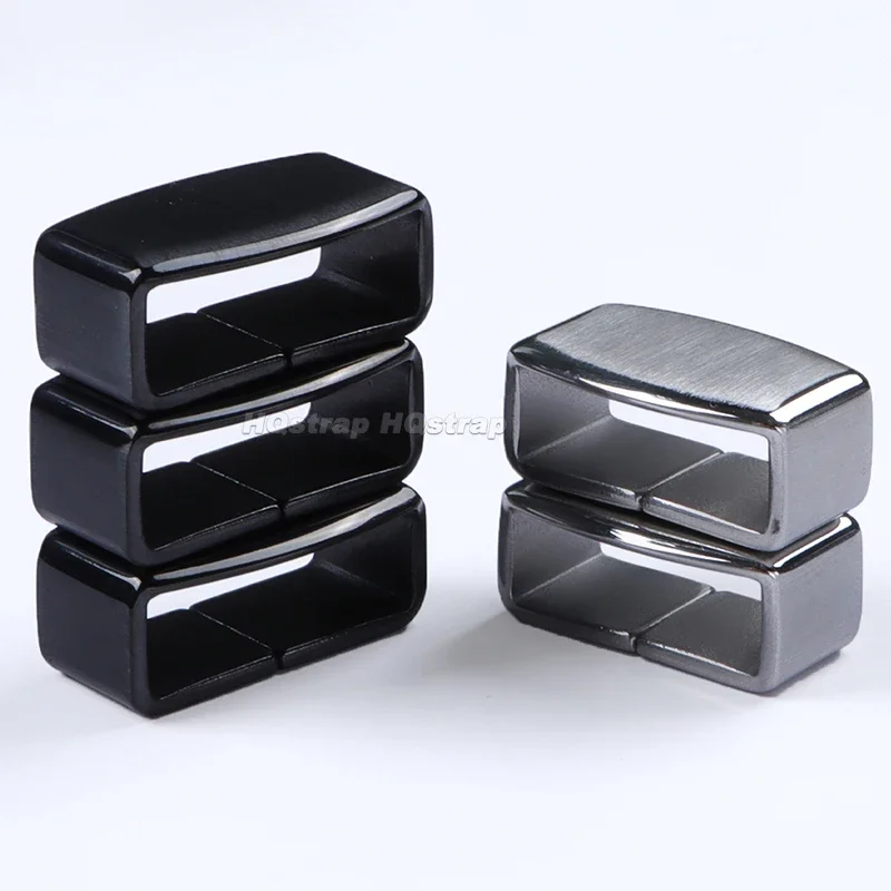 Fibbia ad anello in acciaio inossidabile da 18mm 20mm per accessori per orologi con fibbia ad ardiglione in Silicone con fibbia ad anello in metallo Seiko