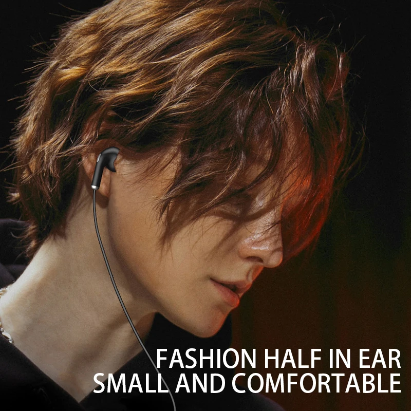 3.5mm Wired Headphone In-Ear Headset Wired Earphones With Microphone Bass HiFi Stereo Earbuds Sports Music Gaming For Laptops PC