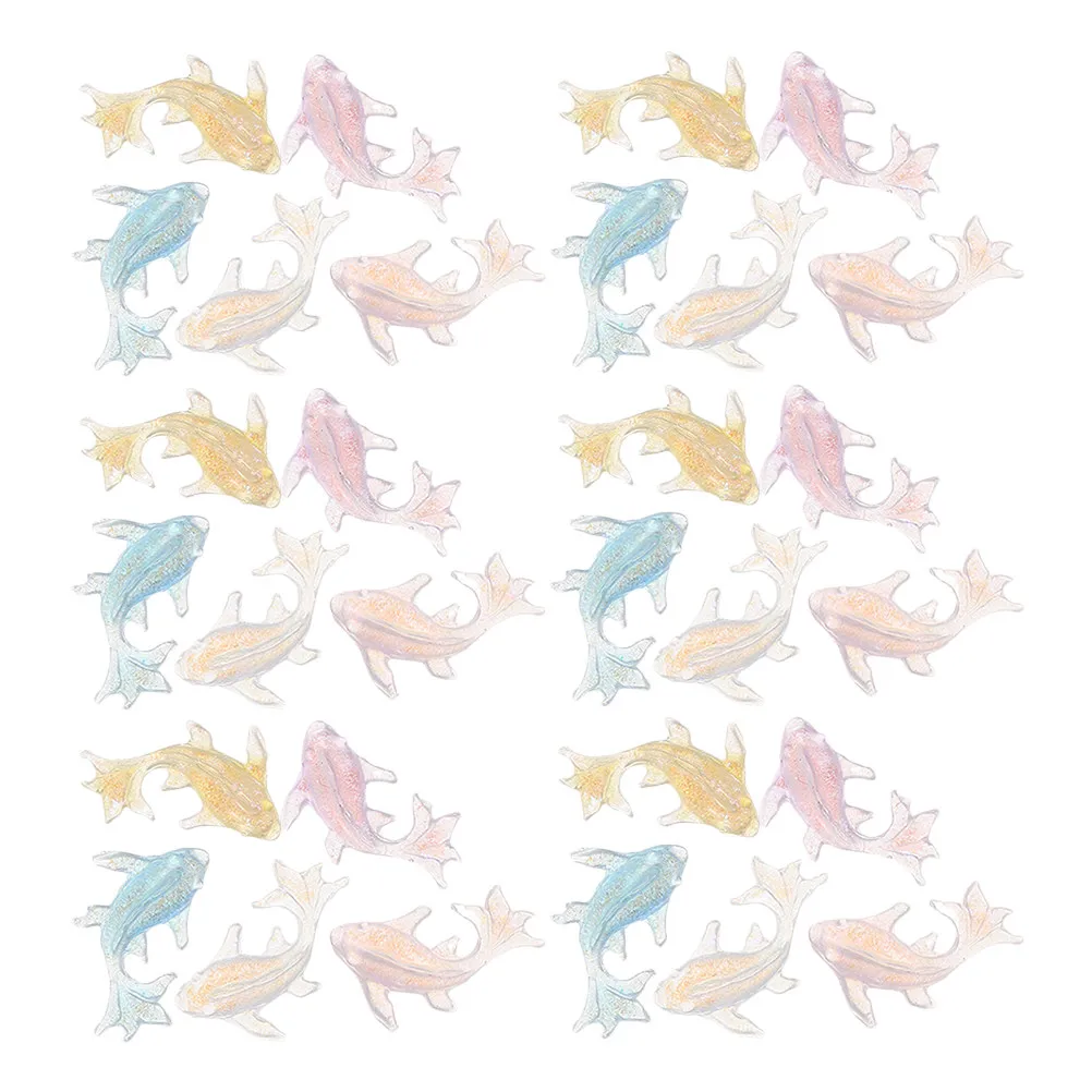 

200Pcs Mini Resin Dolphin Ornaments Iridescent Glow Nail Art Decor Aquarium DIY Craft Resin Ocean Animal Figures Miniature Sea