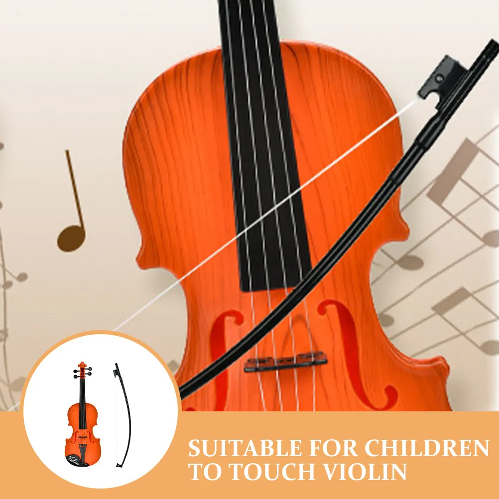 

Набор из 1 маленькой пластиковой скрипки для детей: музыкальная игрушка для изучения ритма, имитации выступлений и развития музыкального таланта