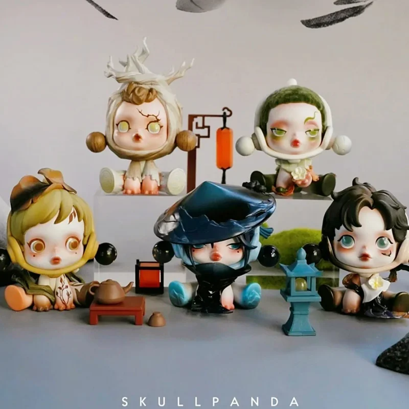 Genuine Skullpanda Court Front Ink Plum Series Sp11 Generation Blind Box Surprise Mystery Good Birthday Gift Stoy  Customization