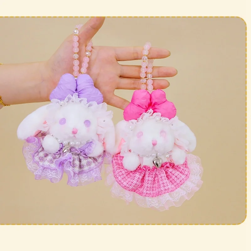 

Kawaii Rabbit Plush Stuffed Toys Little Rabbit Doll Pendant Keychain Birthday Gift For Kids Friends