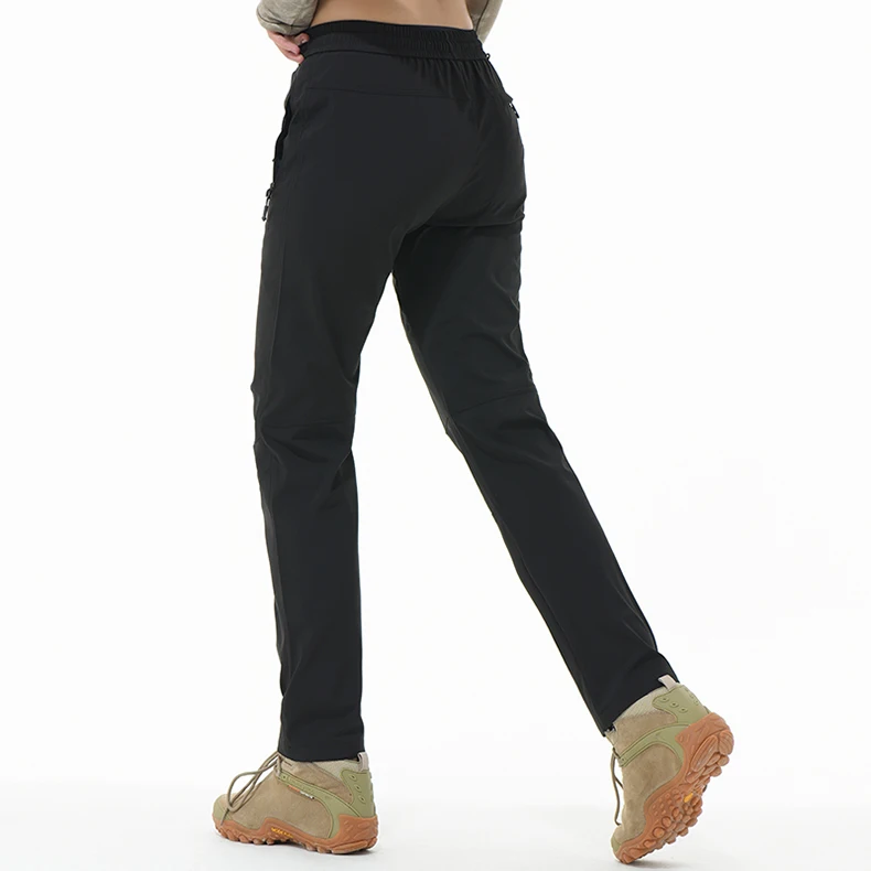 LNGXO Winter-Wanderhose für Damen, Wasserdichte Warme Fleecehose für Camping, Klettern, Trekking, Skifahren, Outdoor-Sport, Softshell-Hose – Detail 15
