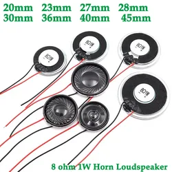 8Ω 1W Diameter 20/23/26/28/30/32/36 Connector Mini Horn Loudspeaker Ultra-thin Small Speaker Buzzer For Doorbell Intercom Toys