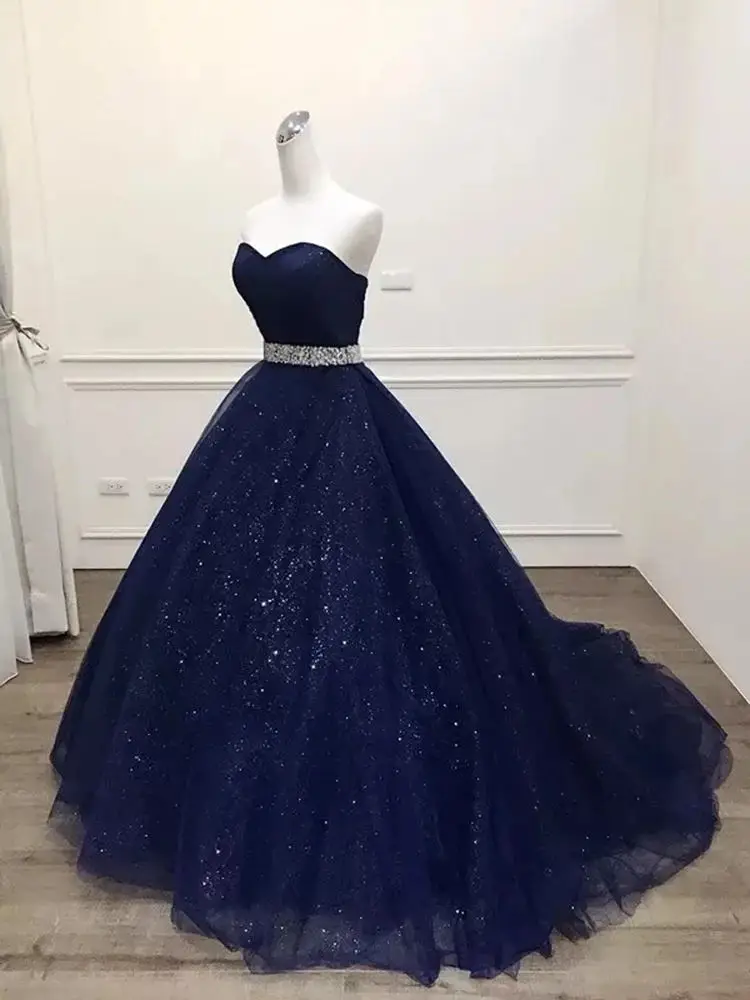 Vestido de baile com faixa de miçangas, Tule Lace Up, Vestidos Quinceanera, Vestidos de festa, Ocasiões formais, Sweet 16, 15