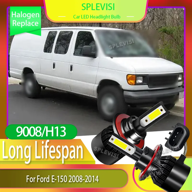 

Direct Plug 9008 H13 Headlight Car LED Bulbs 3-Year Peace of Mind 60w 6000LM For Ford E-150 2008 2009 2010 2011 2012 2013 2014