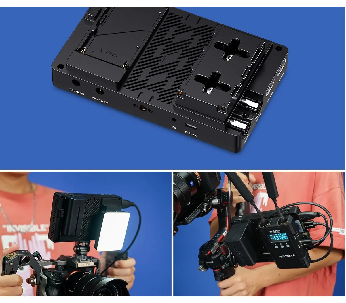 Feelworld FW568S 6 بوصة 1920X1080 IPS FHD لوحة ال سي دي على الكاميرا الميدانية رصد 3G SDI 4K HDMI المدخلات الناتج ل يوتيوب Gimbal تلاعب #6