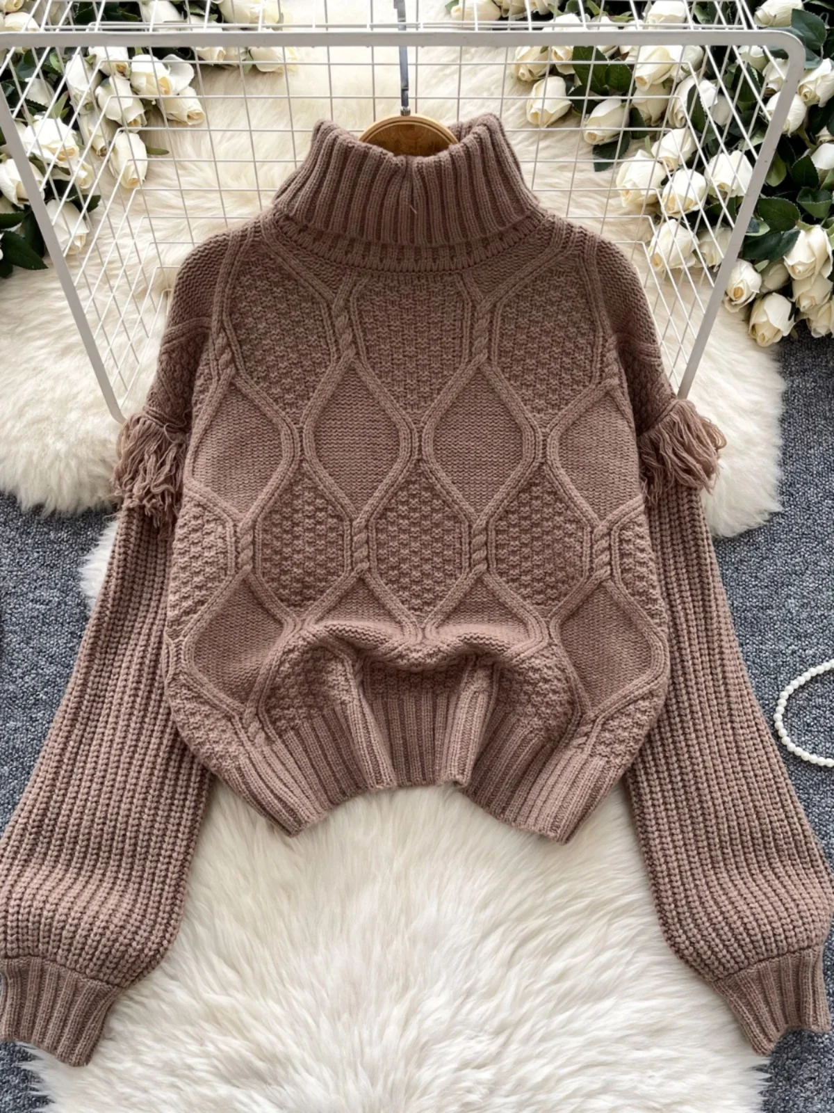 Gagaok Gentle Sweaters Women Simple Solid Turtleneck Knitted Pullover Sweater Knitwear Casual Autumn Winter Clothes Pull Femme