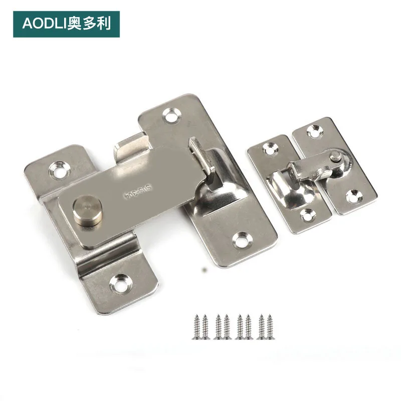 

90 degree door buckle warehouse door door lock right angle lock push-pull door lock bolt room door 10pcs