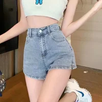 Shorts Women Slender Denim Basic Simple Hot Sale College Summer Trousers Straight Trendy All-match New Arrivals Feminine 2