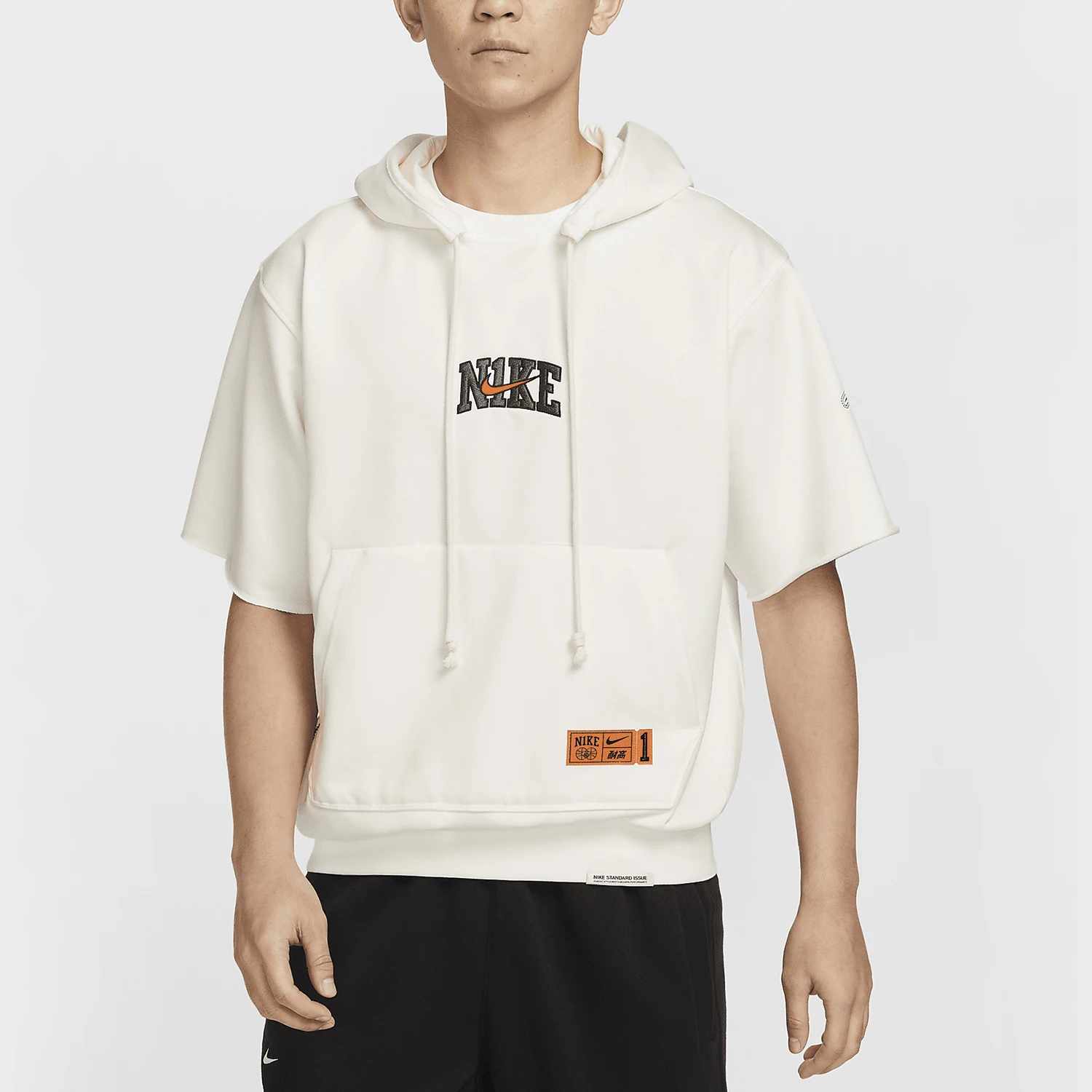 

Оригинальная мужская баскетбольная спортивная толстовка с капюшоном Nike Dri-FIT с короткими рукавами HF6152-133