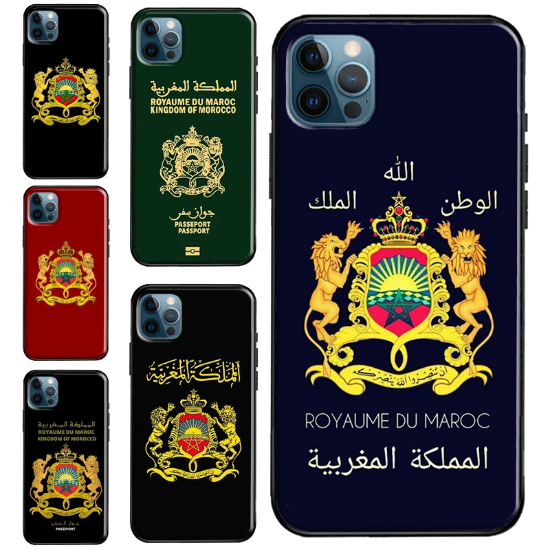 Morocco Maroc Moroccan Flag Phone Case For iPhone 12 11 14 Pro Max XS XR X 6S 8 7 Plus SE 2020 12 13 mini Protect Cover