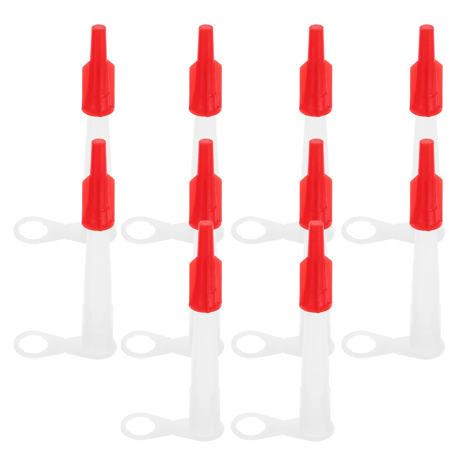 

10Pcs Caulk Nozzles Extension Kit Plastic Applicator Tips Sealant Nozzles for Smoothing Sealing Caps Reusable Caulk Tube Cap